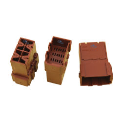 FEMALE CONNECTOR SOCKET BROWN